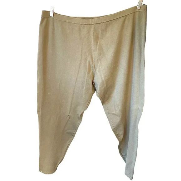 VTG Y2K Carol Pattern Knits Casual Pull On Pants Women Plus Size 3X Stretchy - Picture 1 of 7